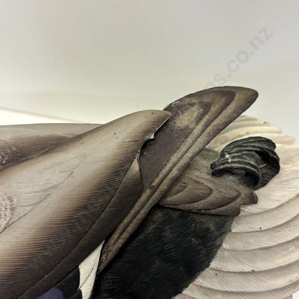 Two Wooden Mallard Ducks. Large Duck (af to wing) with smaller Image 1++