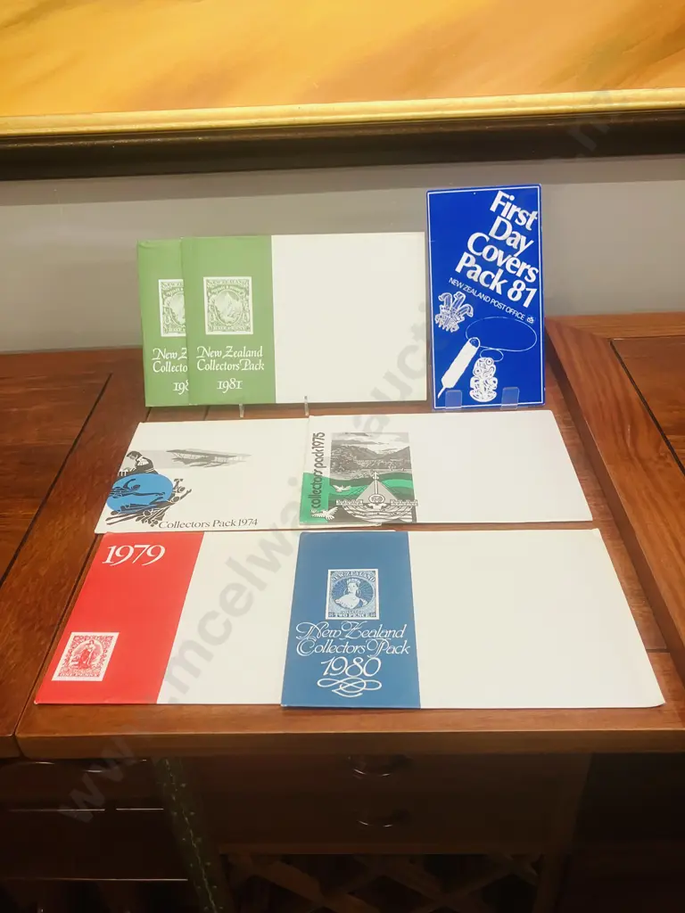 NZ Post First Day Covers Pack 81 & 1974, 1975, 1979, 1980, 2 x 1981 Collectors Packs Image 1++