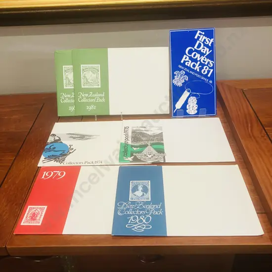 NZ Post First Day Covers Pack 81 & 1974, 1975, 1979, 1980, 2 x 1981 Collectors Packs
