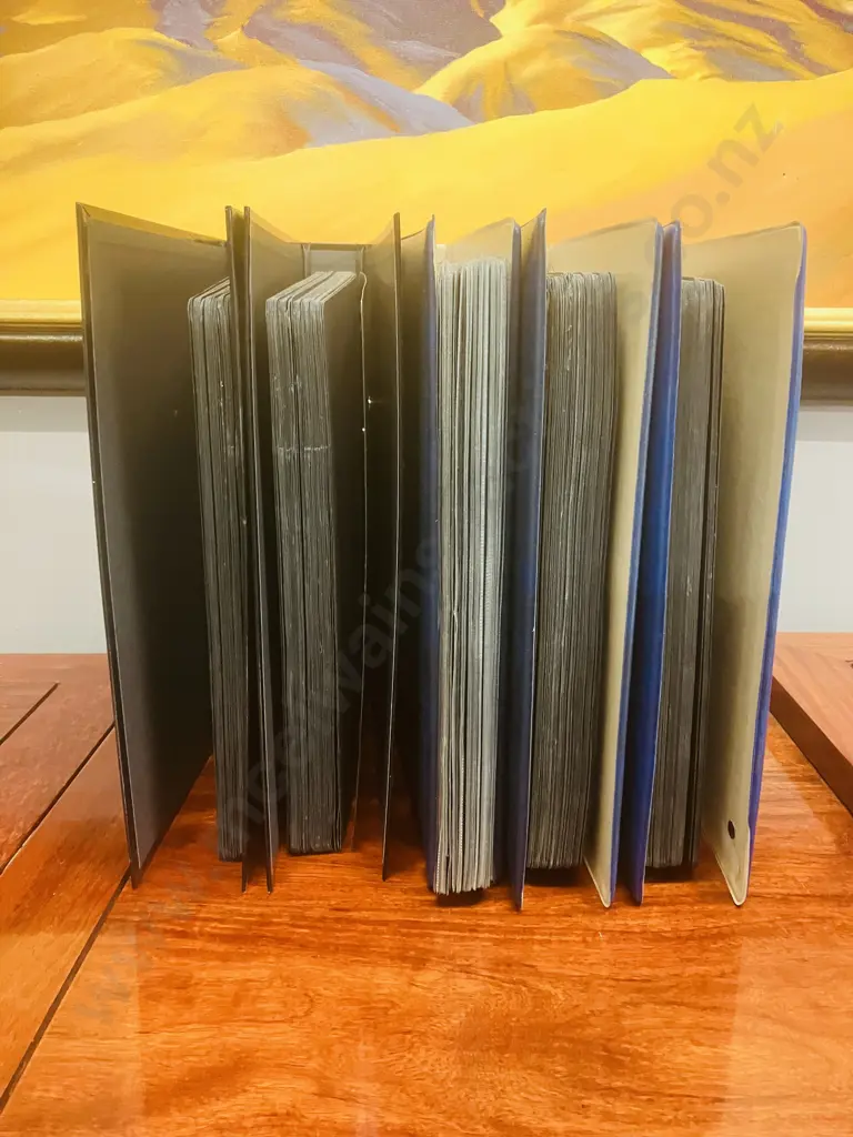 Hagner-System Deluxe Stamp Albums x 3 With Pair of A4 Ring Binders With Stamp Sleeves Image 1++