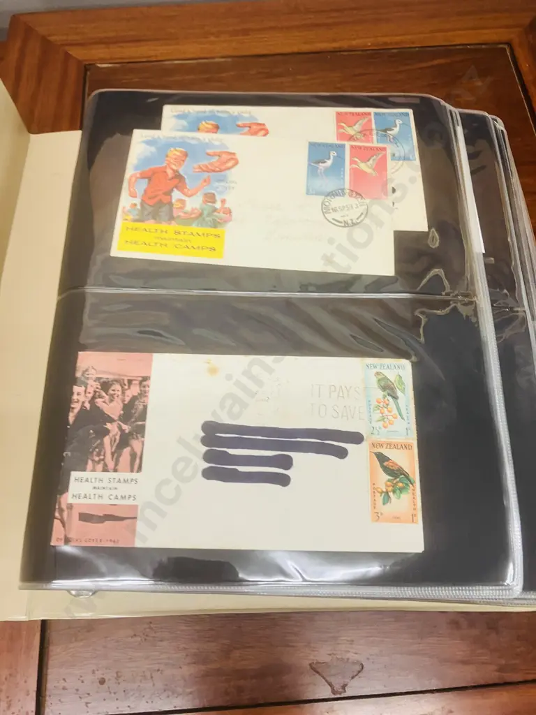 FDC's In Hagner-System Deluxe Album, Health Stamps In Stamp Albums Etc Image 1++
