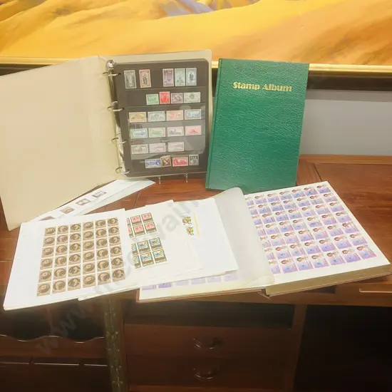 NZ Stamps - Hagner-System Deluxe Album, 2 x Stamp Albums, Loose Leaf Sheets