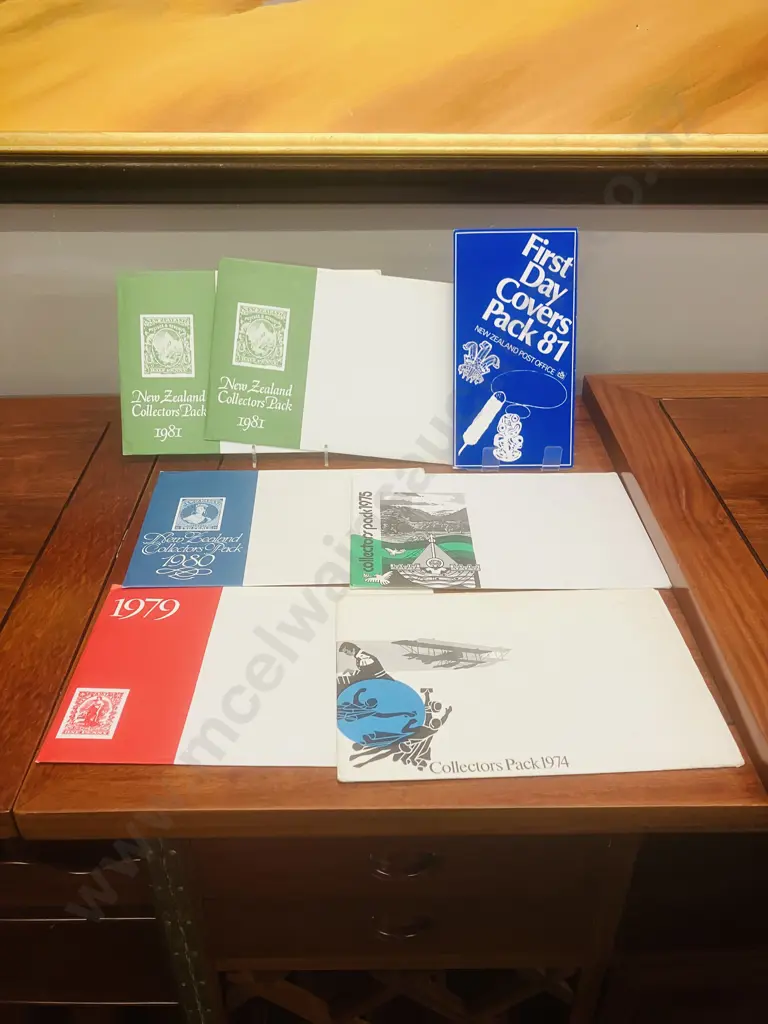 NZ Post First Day Covers Pack 81 & 1974, 1975, 1979, 1980, 2 x 1981 Collectors Packs Image 1++