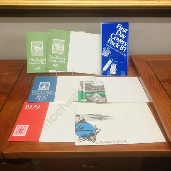 NZ Post First Day Covers Pack 81 & 1974, 1975, 1979, 1980, 2 x 1981 Collectors Packs