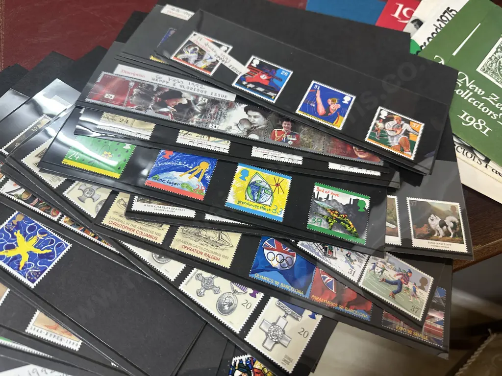 NZ Post First Day Covers Pack 81 & 1974, 1975, 1979, 1980, 2 x 1981 Collectors Packs, 30 x Mint UK Stamp Sets Image 1++