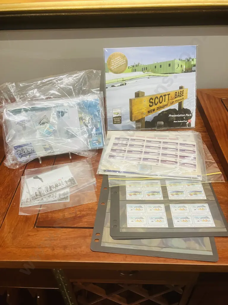 NZ Post Scott Base 1957-20007 Presentation Pack, Ross Depedency Stamps Etc Image 1++