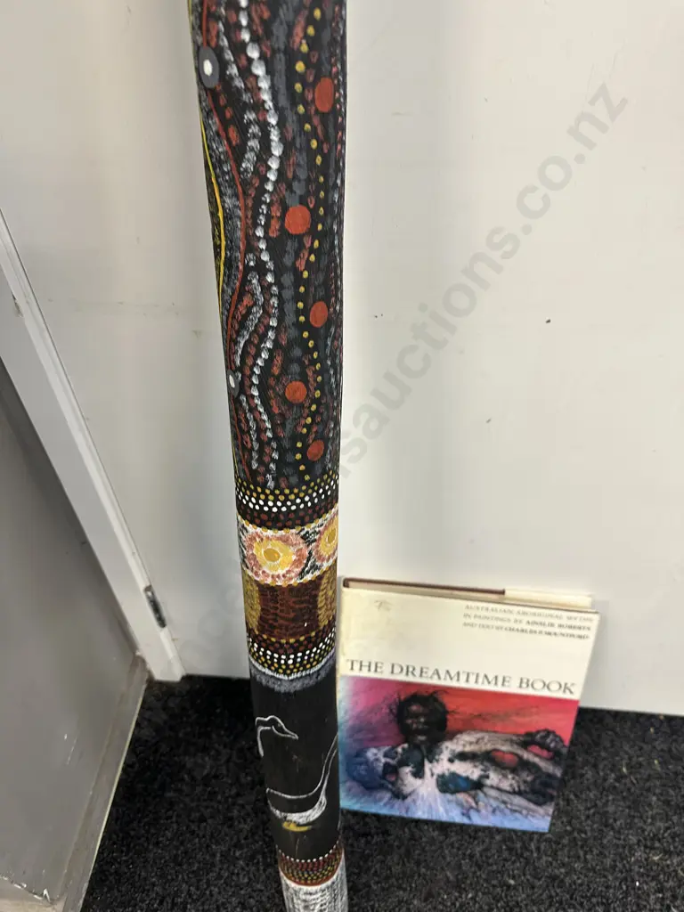 Ceremonial Didgeridoo From Northern Territory & The Dream Time Book Image 1++