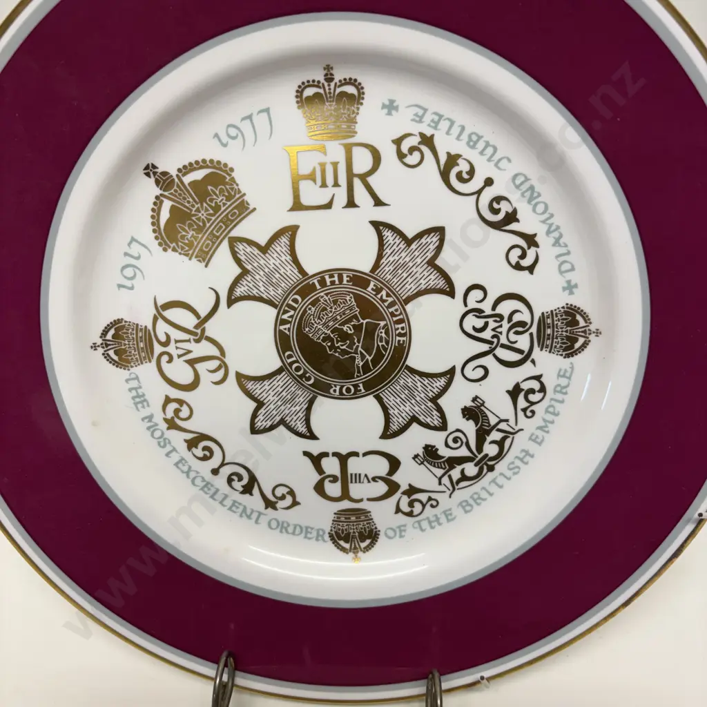 Two Caverswall Gilded Royalty Themed Plates Image 1++