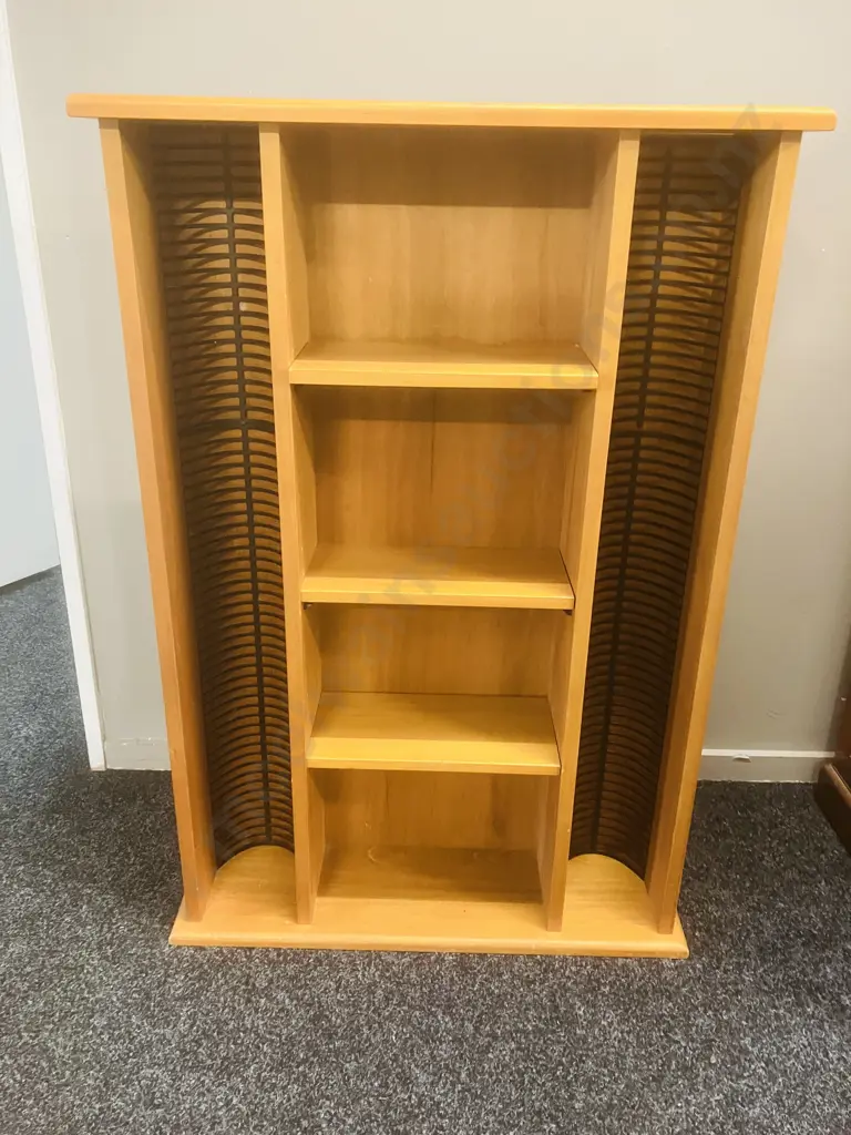Rimu CD Rack - 120 CD's, 3 Adjustable Shelves. H101 W69 D20cm Image 1++