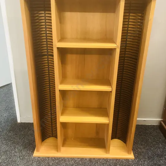 Rimu CD Rack - 120 CD's, 3 Adjustable Shelves. H101 W69 D20cm