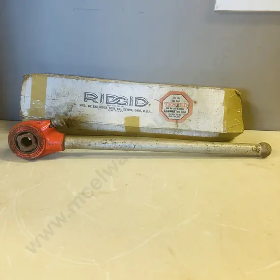 RIDGID No 0 - R Ratchet & Handle With 1/2 Die Head & Original Box - USA