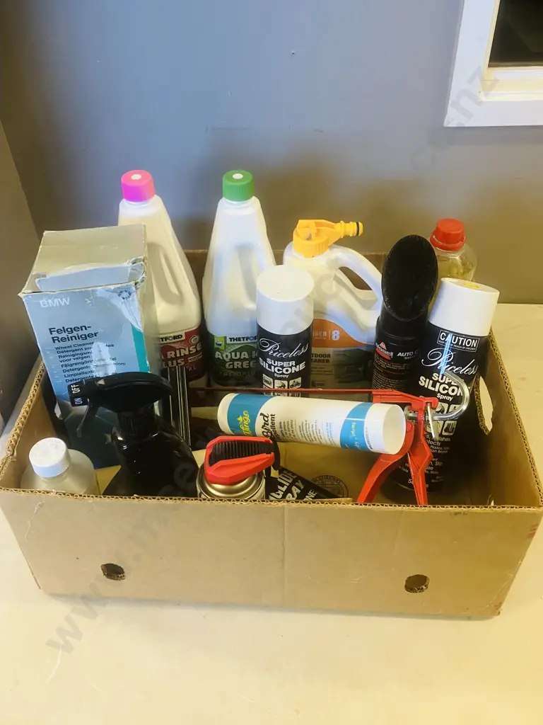 Box Lot Cleaners, Silicones, Bird Repellent Etc Image 1++