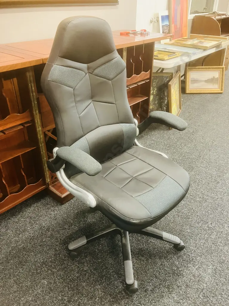 Workspace Racer Chair - Mesh & PU Leather, Gaslift Image 1++