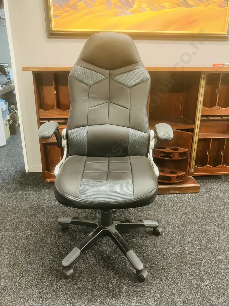Workspace Racer Chair - Mesh & PU Leather, Gaslift Image 1++