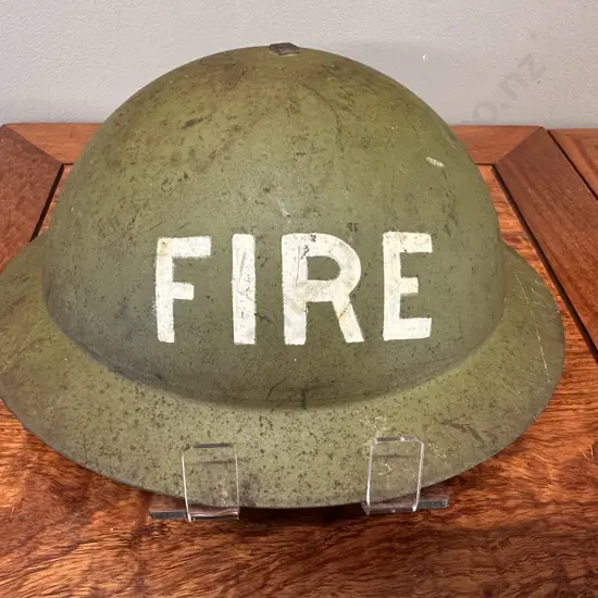 Vintage Army Fire Helmet 