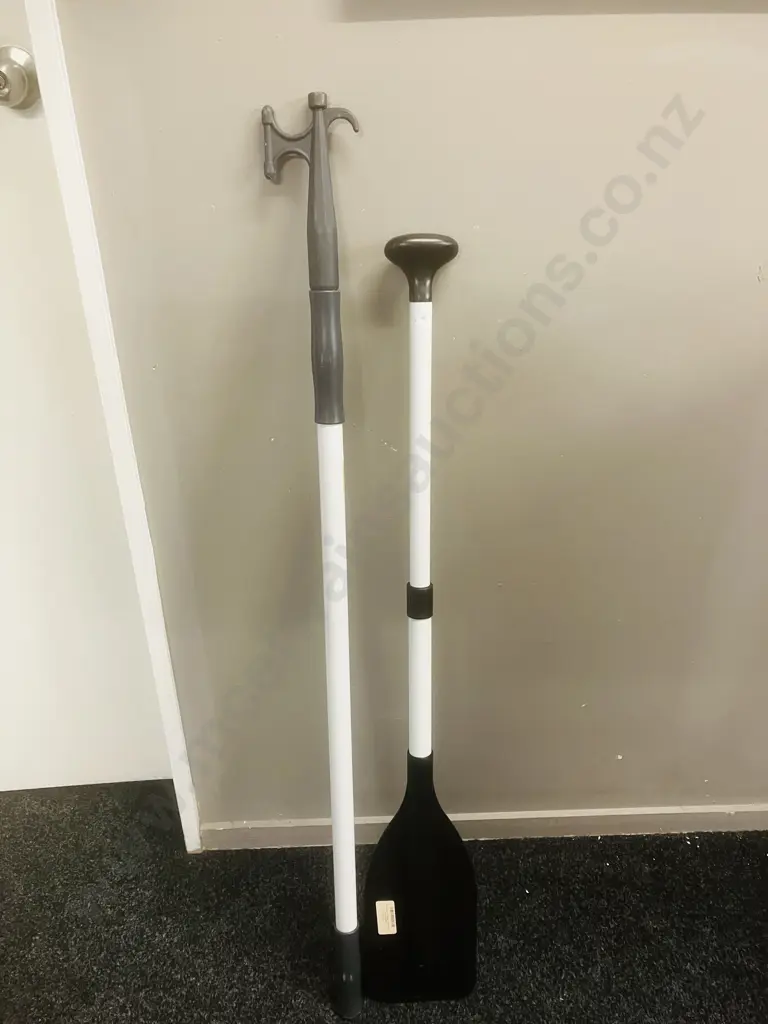 Oceansouth Paddle Telescopic 75-120cm With a Telescopic Boat Hook Image 1++