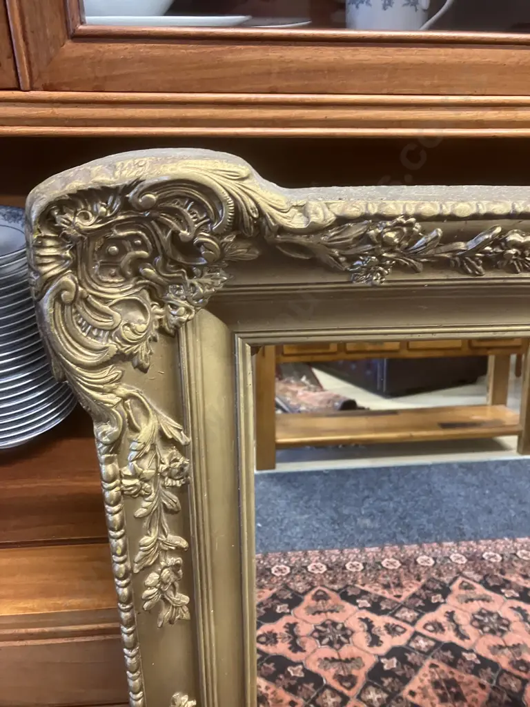 Wall Mirror - Ornate Gilt Framed. H106 W81 D6cm Image 1++