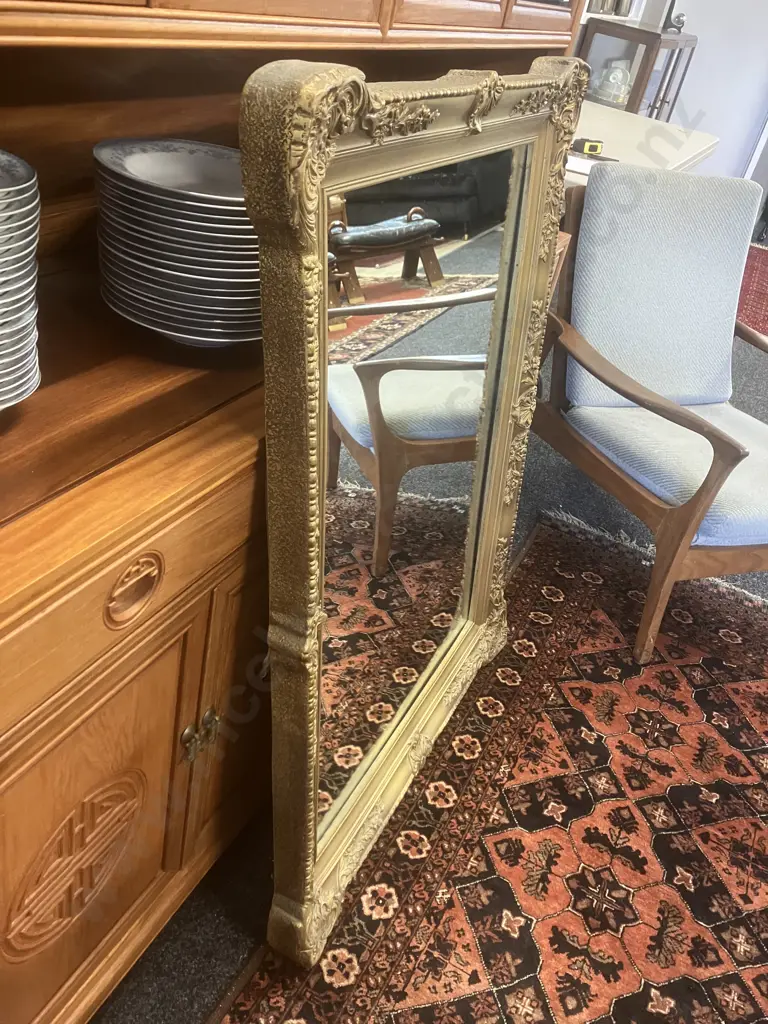 Wall Mirror - Ornate Gilt Framed. H106 W81 D6cm Image 1++