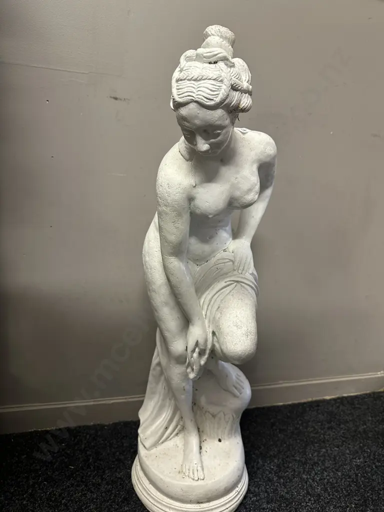 'Venus after the Bath' Solid Concrete Statue. H75cm Image 1++