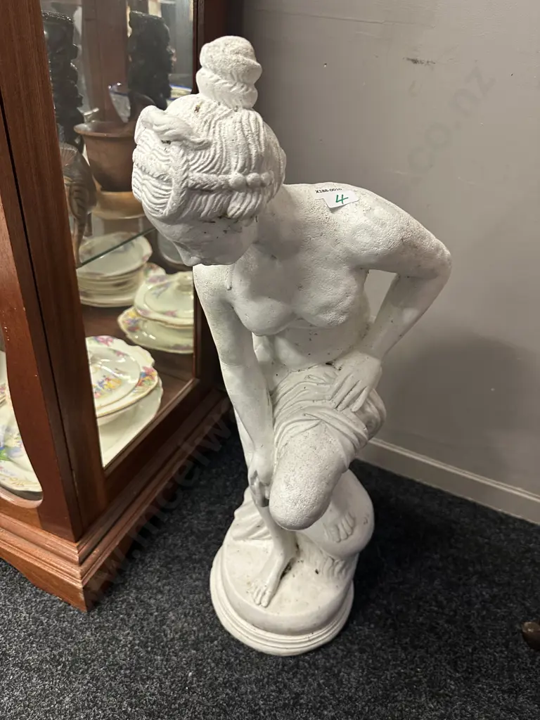'Venus after the Bath' Solid Concrete Statue. H75cm Image 1++