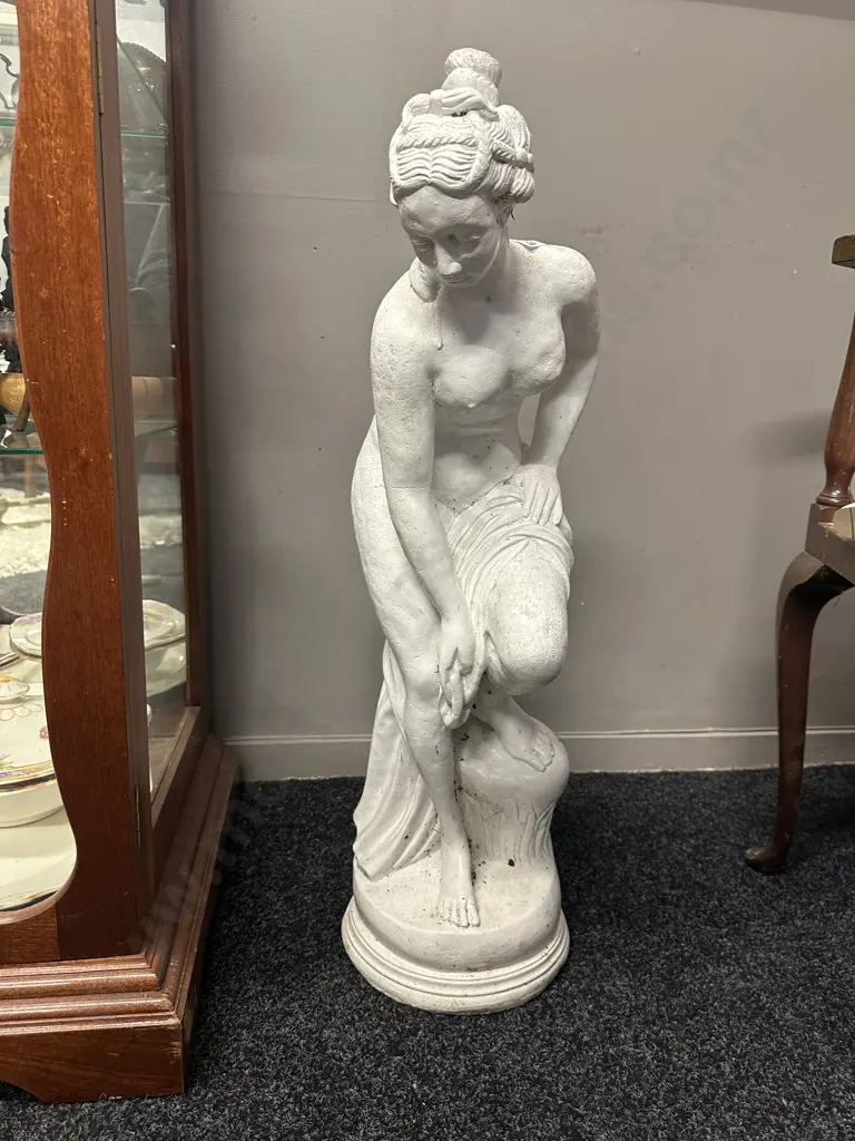 'Venus after the Bath' Solid Concrete Statue. H75cm Image 1++