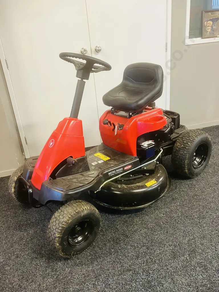 Rover Micro Rider Ride On Mower, Model 13B426JC333,196cc OHV, 24", 6 Speed, New Battery, Had Minimal Use Image 1++
