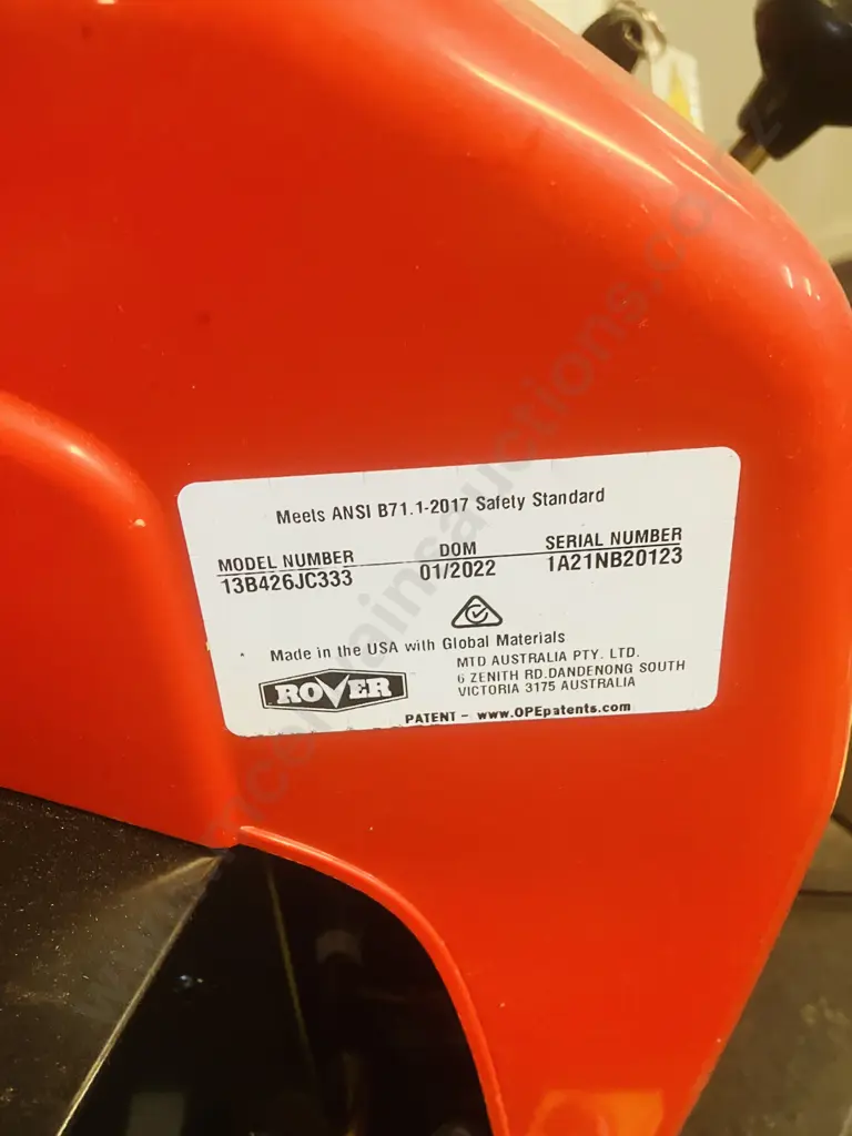 Rover Micro Rider Ride On Mower, Model 13B426JC333,196cc OHV, 24", 6 Speed, New Battery, Had Minimal Use Image 1++