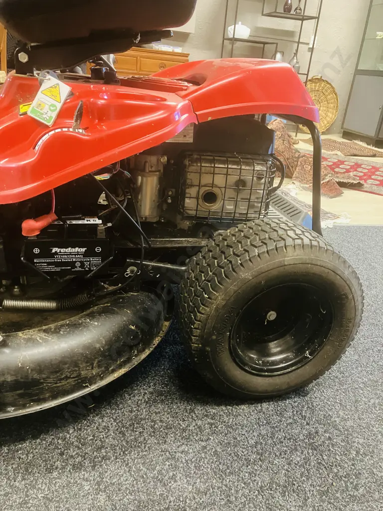 Rover Mini Rider 382 Hydro Side Discharge Ride On, Model 13A721JD333, 382cc, 30", New Battery Image 1++