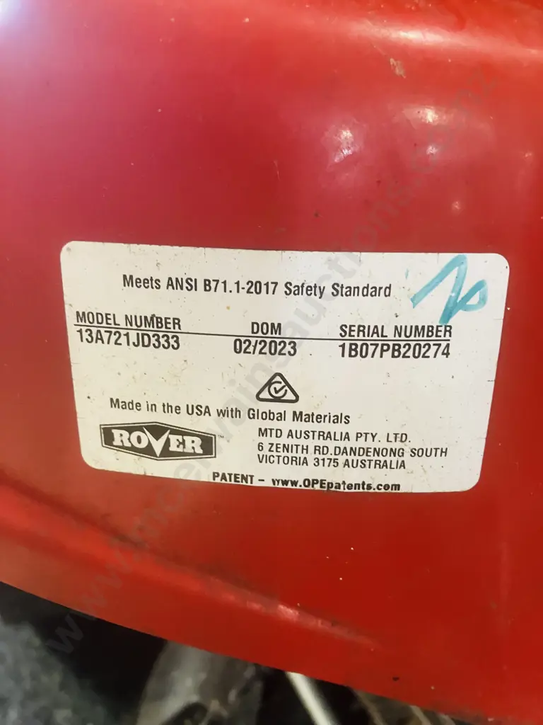 Rover Mini Rider 382 Hydro Side Discharge Ride On, Model 13A721JD333, 382cc, 30", New Battery Image 1++