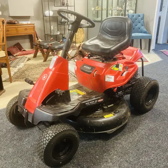 Rover Mini Rider 382 Hydro Side Discharge Ride On, Model 13A721JD333, 382cc, 30", New Battery