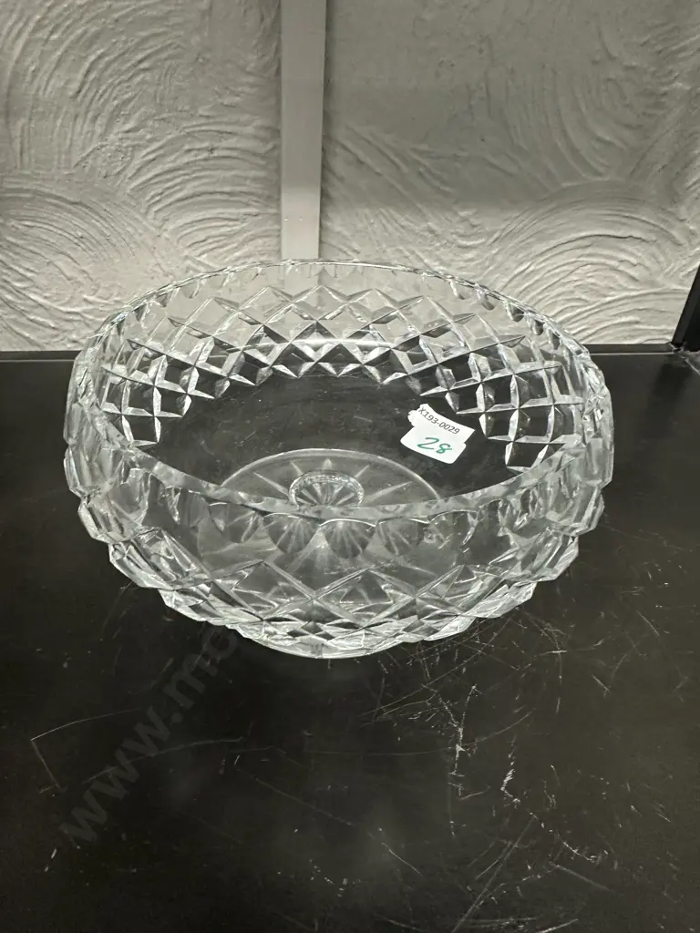 Vintage Pedestal Crystal Bowl Image 1++