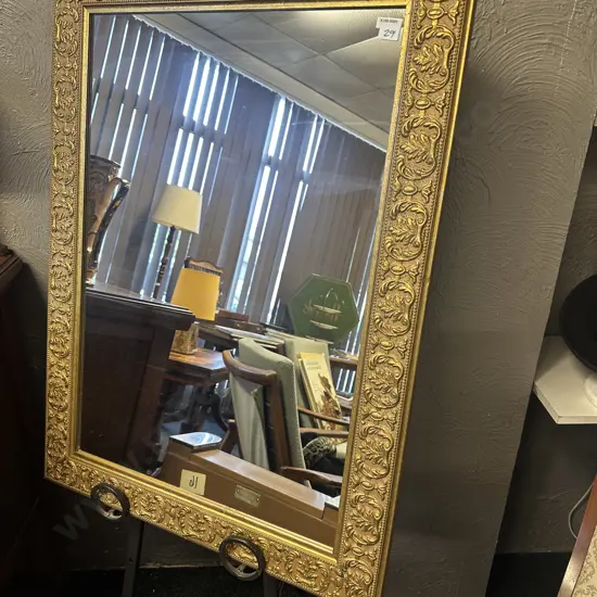 Vintage Framed and Gilded Mirror. 89 x 65.5cm