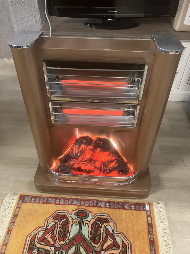 Retro Ultimate Heater - 2 Bar With Fake Coals Image 1++