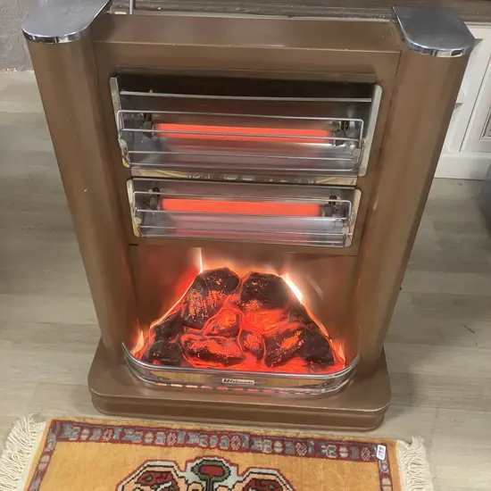 Retro Ultimate Heater - 2 Bar With Fake Coals