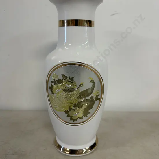Chokin Art Vase 24kt Gold Detail H26cm.