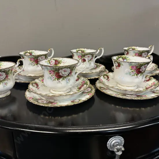 Vintage Royal Albert Celebrations Trios x5 And An Extra Cup 