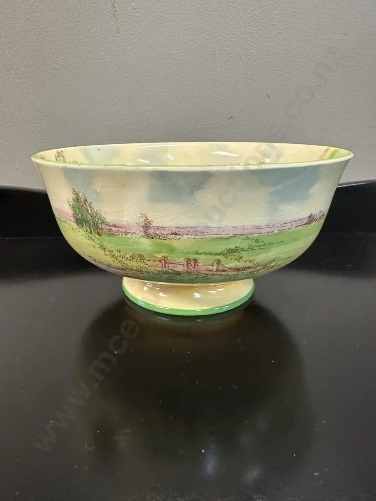 Royal Doulton Footed Windsor Castle Bowl Pattern #D5413  H10,Dia19.5cm.  Image 1++