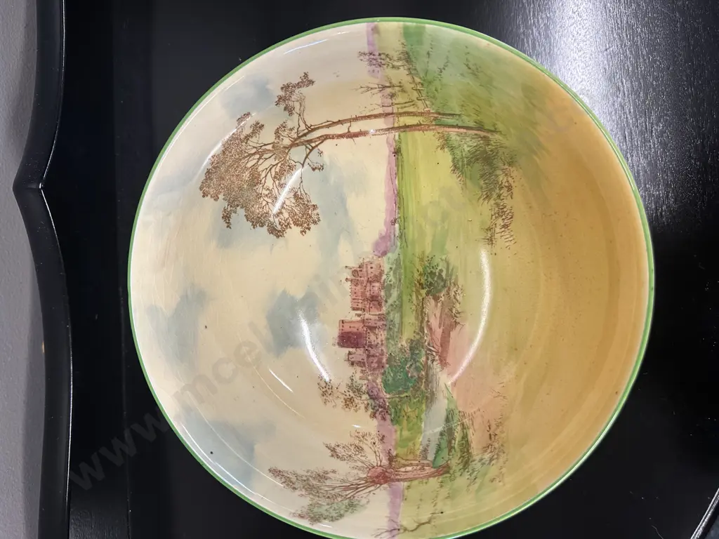 Royal Doulton Footed Windsor Castle Bowl Pattern #D5413  H10,Dia19.5cm.  Image 1++