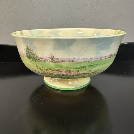 Royal Doulton Footed Windsor Castle Bowl Pattern #D5413  H10,Dia19.5cm. 