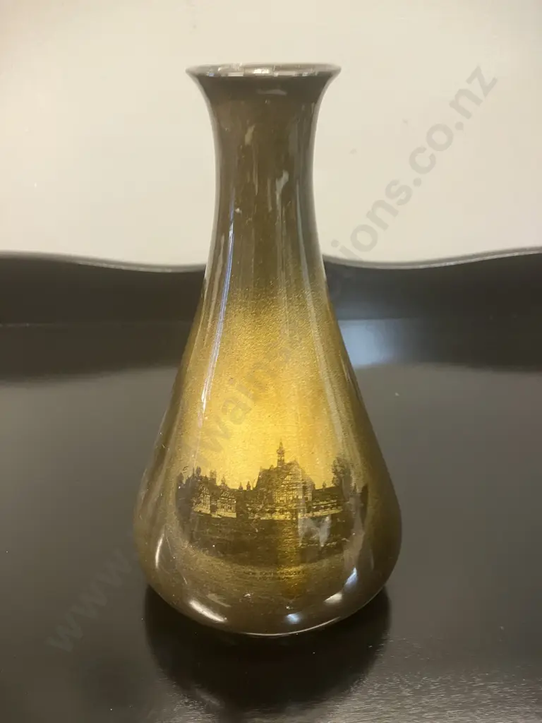 Antique Ridgways Royal Vista Ware Vase With Ohinemutu and Rotorua Bath House Scenes. H19cm. c1890 - 1910 Image 1++