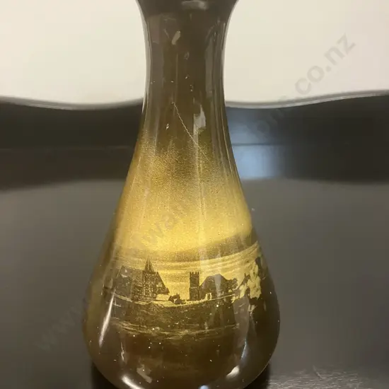 Antique Ridgways Royal Vista Ware Vase With Ohinemutu and Rotorua Bath House Scenes. H19cm. c1890 - 1910