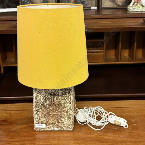 Vintage Tavs-Avon Stoneware Table Lamp and shade