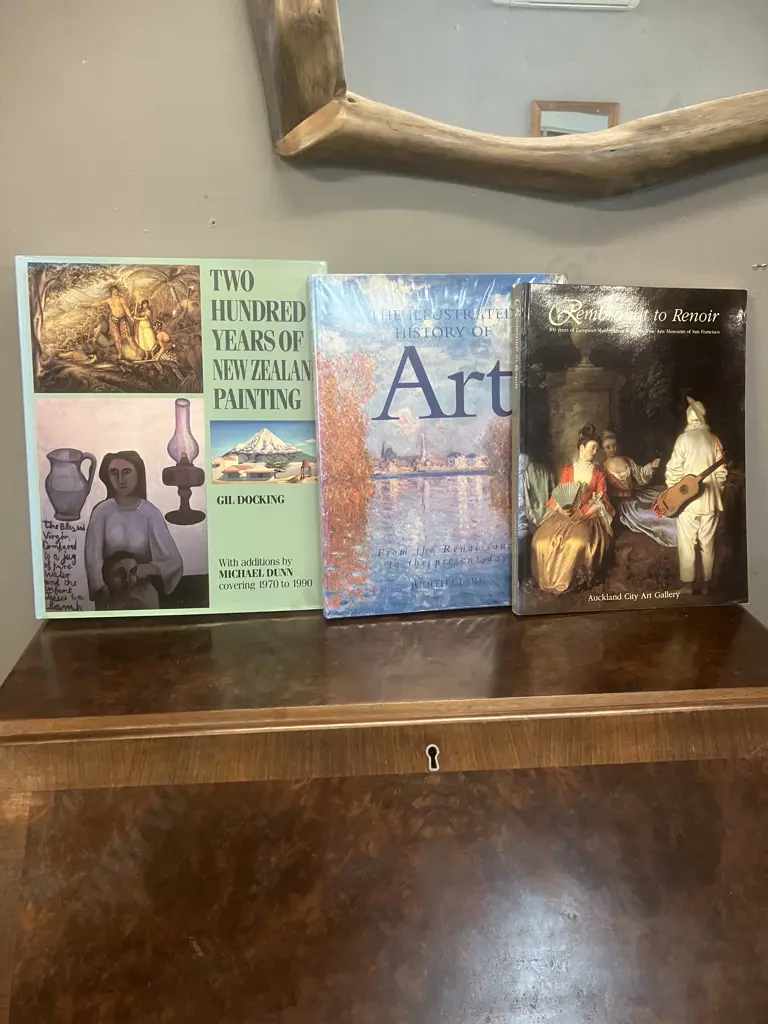 Two Hundred Years of NZ Paintings - Gil Docking 1990 Revised Edition, Illustrated Art History & Rembrandt to Renoir Image 1++