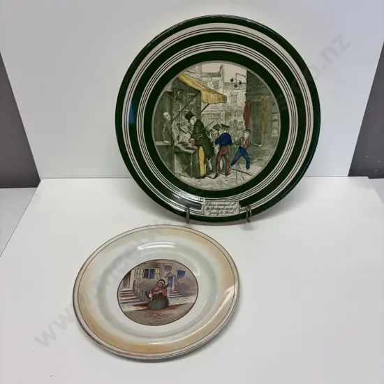 Two Collectable Dickens Ware Plates