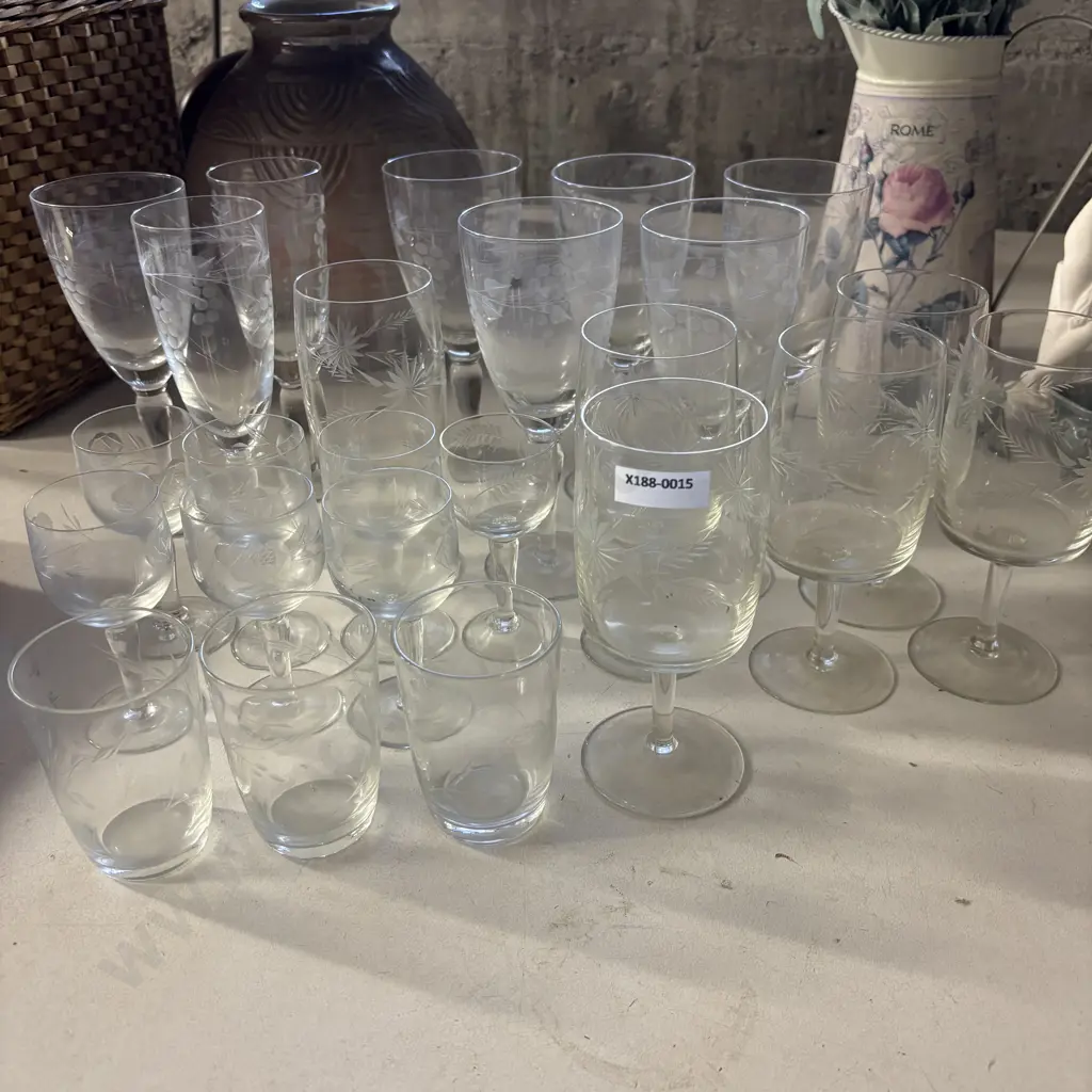 Large Assortment of fine crystal glassware etc Image 1++