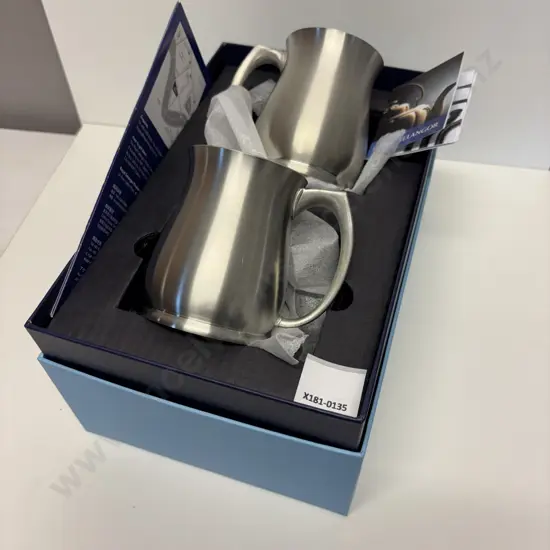 Boxed Pair of Royal Selangor Pewter Tankards