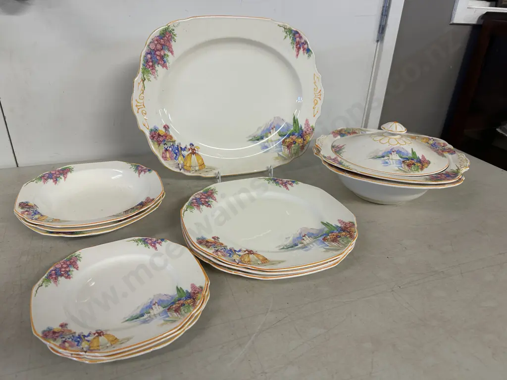 Vintage Grindley Dinnerware Items Minuet Pattern  Image 1++
