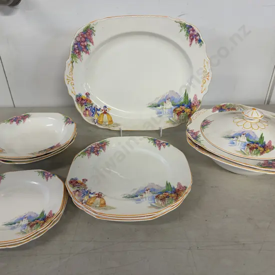 Vintage Grindley Dinnerware Items Minuet Pattern 