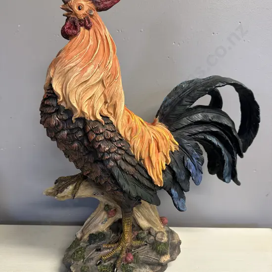 Decorative Rooster With Base H47cm.