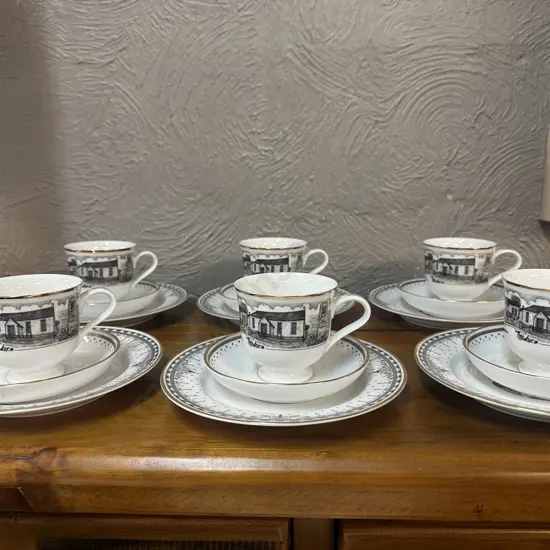 Vintage Trios x6 Depicting Scenes Of Dalmellington